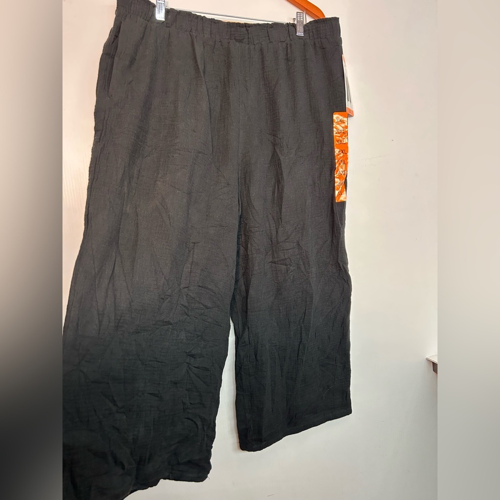 New Cotton pull on crop xxl pants